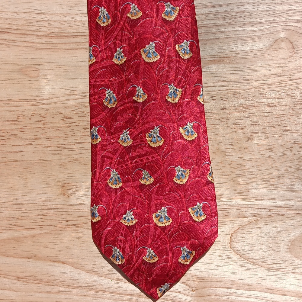 Robert Talbott Red Patterned *Print* Tie - image 2